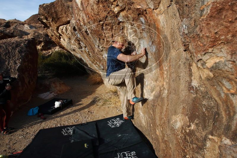 Bouldering in Hueco Tanks on 01/12/2019 with Blue Lizard Climbing and Yoga

Filename: SRM_20190112_1645040.jpg
Aperture: f/5.6
Shutter Speed: 1/250
Body: Canon EOS-1D Mark II
Lens: Canon EF 16-35mm f/2.8 L