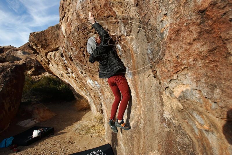 Bouldering in Hueco Tanks on 01/12/2019 with Blue Lizard Climbing and Yoga

Filename: SRM_20190112_1648200.jpg
Aperture: f/5.6
Shutter Speed: 1/250
Body: Canon EOS-1D Mark II
Lens: Canon EF 16-35mm f/2.8 L