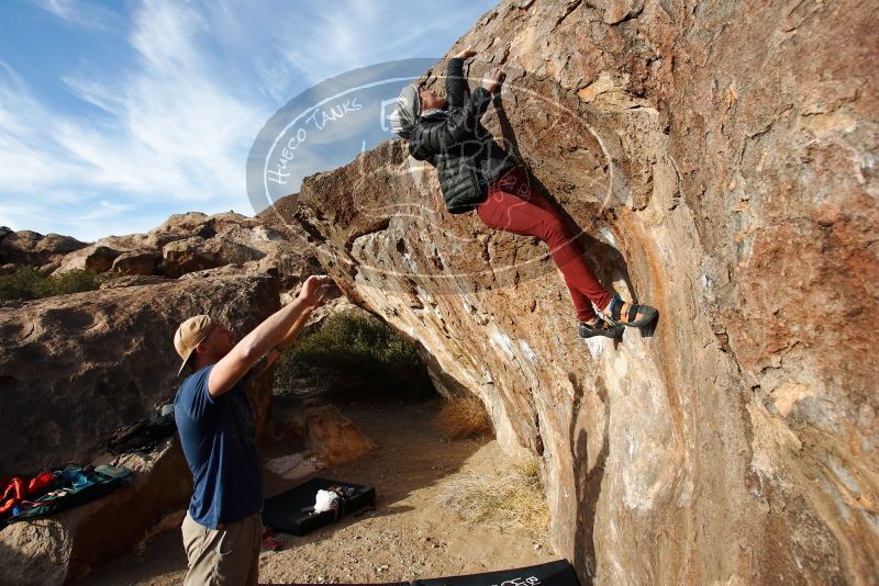 Bouldering in Hueco Tanks on 01/12/2019 with Blue Lizard Climbing and Yoga

Filename: SRM_20190112_1648420.jpg
Aperture: f/5.6
Shutter Speed: 1/250
Body: Canon EOS-1D Mark II
Lens: Canon EF 16-35mm f/2.8 L