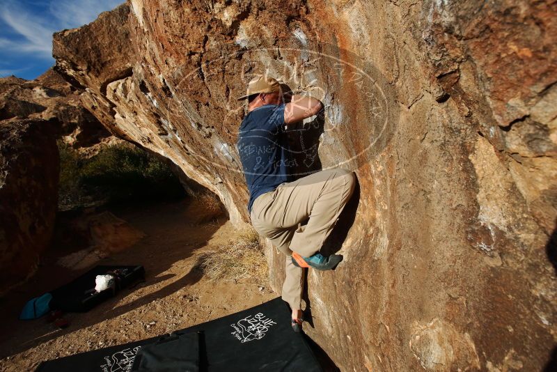 Bouldering in Hueco Tanks on 01/12/2019 with Blue Lizard Climbing and Yoga

Filename: SRM_20190112_1650520.jpg
Aperture: f/5.6
Shutter Speed: 1/800
Body: Canon EOS-1D Mark II
Lens: Canon EF 16-35mm f/2.8 L