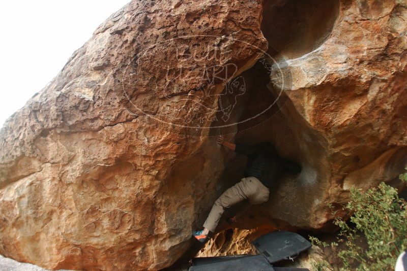 Bouldering in Hueco Tanks on 01/12/2019 with Blue Lizard Climbing and Yoga

Filename: SRM_20190112_1803320.jpg
Aperture: f/2.8
Shutter Speed: 1/200
Body: Canon EOS-1D Mark II
Lens: Canon EF 16-35mm f/2.8 L