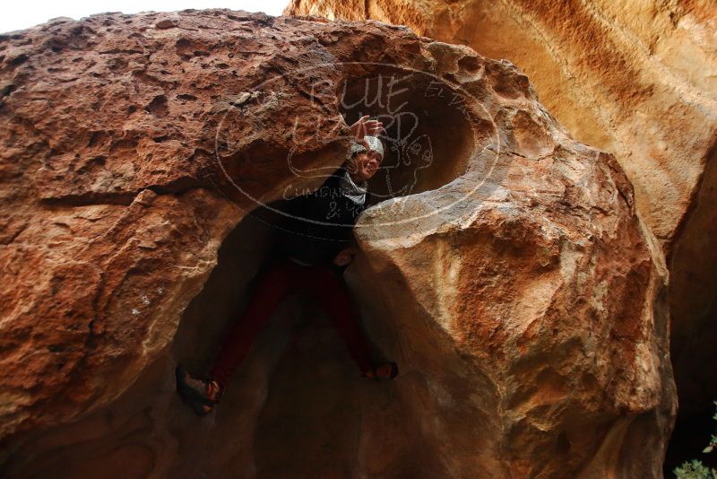 Bouldering in Hueco Tanks on 01/12/2019 with Blue Lizard Climbing and Yoga

Filename: SRM_20190112_1809210.jpg
Aperture: f/2.8
Shutter Speed: 1/200
Body: Canon EOS-1D Mark II
Lens: Canon EF 16-35mm f/2.8 L