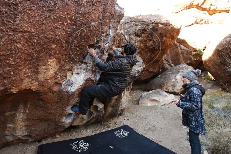 Bouldering in Hueco Tanks on 01/13/2019 with Blue Lizard Climbing and Yoga

Filename: SRM_20190113_1032120.jpg
Aperture: f/4.5
Shutter Speed: 1/200
Body: Canon EOS-1D Mark II
Lens: Canon EF 16-35mm f/2.8 L