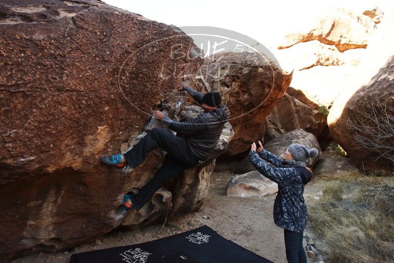 Bouldering in Hueco Tanks on 01/13/2019 with Blue Lizard Climbing and Yoga

Filename: SRM_20190113_1032240.jpg
Aperture: f/4.5
Shutter Speed: 1/320
Body: Canon EOS-1D Mark II
Lens: Canon EF 16-35mm f/2.8 L