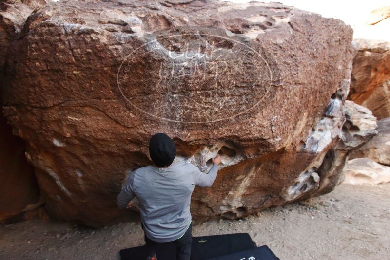 Bouldering in Hueco Tanks on 01/13/2019 with Blue Lizard Climbing and Yoga

Filename: SRM_20190113_1046260.jpg
Aperture: f/4.0
Shutter Speed: 1/250
Body: Canon EOS-1D Mark II
Lens: Canon EF 16-35mm f/2.8 L