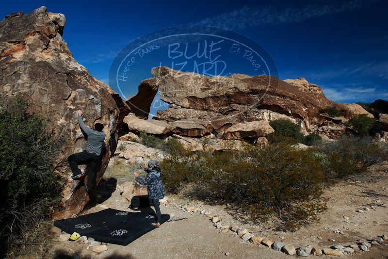 Bouldering in Hueco Tanks on 01/13/2019 with Blue Lizard Climbing and Yoga

Filename: SRM_20190113_1057510.jpg
Aperture: f/5.6
Shutter Speed: 1/250
Body: Canon EOS-1D Mark II
Lens: Canon EF 16-35mm f/2.8 L