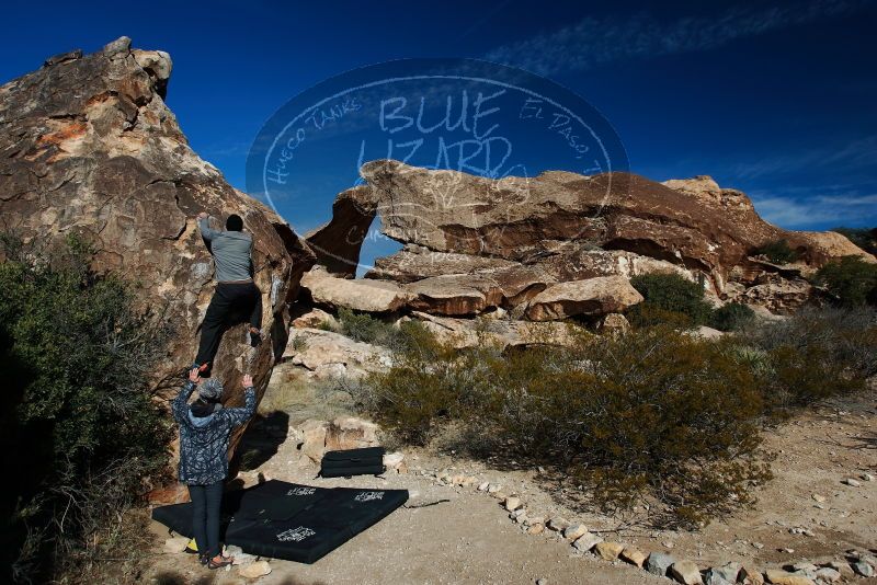 Bouldering in Hueco Tanks on 01/13/2019 with Blue Lizard Climbing and Yoga

Filename: SRM_20190113_1058070.jpg
Aperture: f/5.6
Shutter Speed: 1/320
Body: Canon EOS-1D Mark II
Lens: Canon EF 16-35mm f/2.8 L