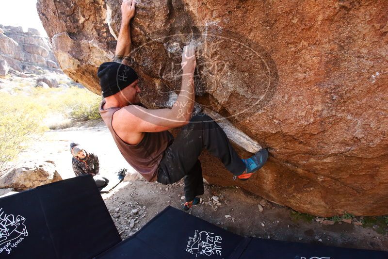 Bouldering in Hueco Tanks on 01/13/2019 with Blue Lizard Climbing and Yoga

Filename: SRM_20190113_1155400.jpg
Aperture: f/5.6
Shutter Speed: 1/320
Body: Canon EOS-1D Mark II
Lens: Canon EF 16-35mm f/2.8 L