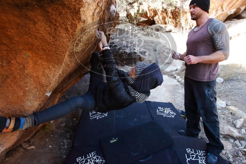 Bouldering in Hueco Tanks on 01/13/2019 with Blue Lizard Climbing and Yoga

Filename: SRM_20190113_1204270.jpg
Aperture: f/5.6
Shutter Speed: 1/320
Body: Canon EOS-1D Mark II
Lens: Canon EF 16-35mm f/2.8 L