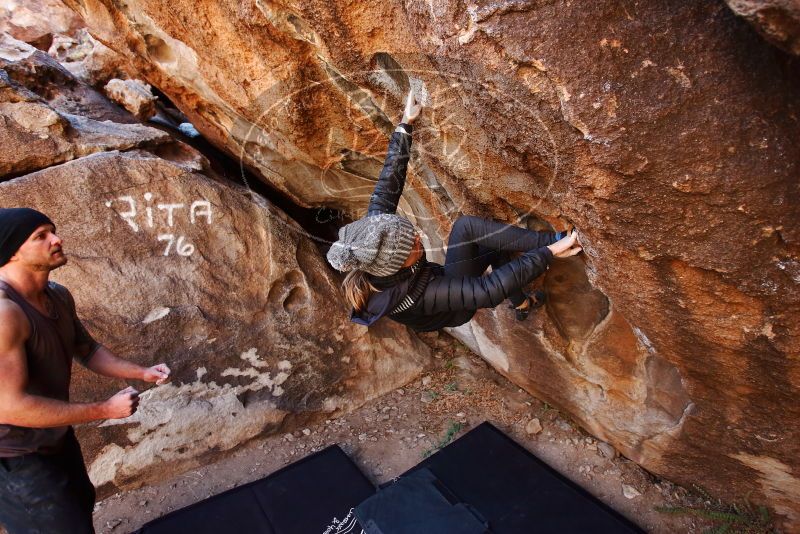 Bouldering in Hueco Tanks on 01/13/2019 with Blue Lizard Climbing and Yoga

Filename: SRM_20190113_1216410.jpg
Aperture: f/3.2
Shutter Speed: 1/400
Body: Canon EOS-1D Mark II
Lens: Canon EF 16-35mm f/2.8 L