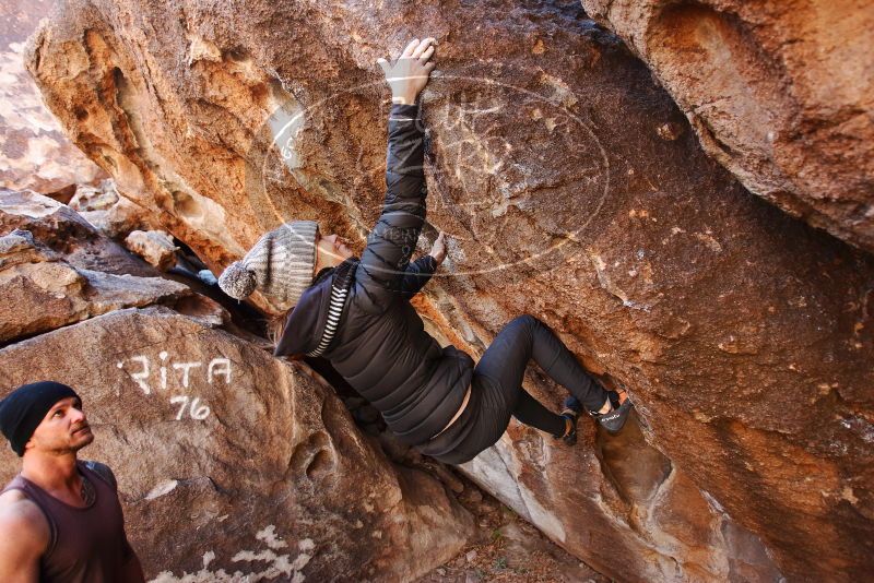 Bouldering in Hueco Tanks on 01/13/2019 with Blue Lizard Climbing and Yoga

Filename: SRM_20190113_1216560.jpg
Aperture: f/3.2
Shutter Speed: 1/400
Body: Canon EOS-1D Mark II
Lens: Canon EF 16-35mm f/2.8 L