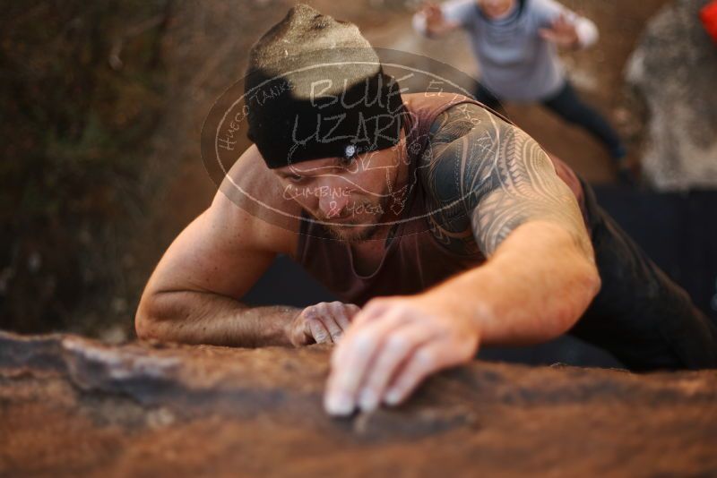 Bouldering in Hueco Tanks on 01/13/2019 with Blue Lizard Climbing and Yoga

Filename: SRM_20190113_1308330.jpg
Aperture: f/1.8
Shutter Speed: 1/500
Body: Canon EOS-1D Mark II
Lens: Canon EF 50mm f/1.8 II