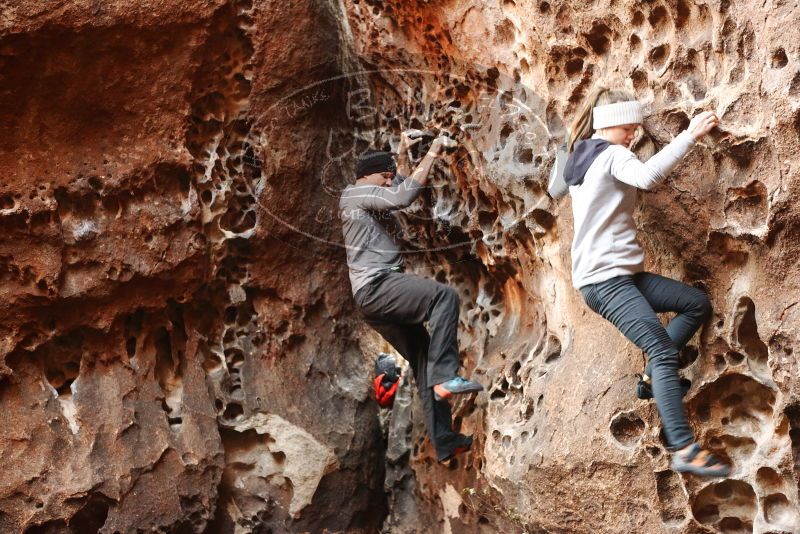 Bouldering in Hueco Tanks on 01/13/2019 with Blue Lizard Climbing and Yoga

Filename: SRM_20190113_1619030.jpg
Aperture: f/2.8
Shutter Speed: 1/50
Body: Canon EOS-1D Mark II
Lens: Canon EF 50mm f/1.8 II