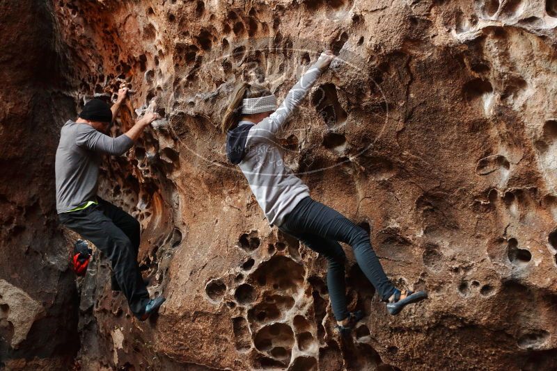 Bouldering in Hueco Tanks on 01/13/2019 with Blue Lizard Climbing and Yoga

Filename: SRM_20190113_1619130.jpg
Aperture: f/2.8
Shutter Speed: 1/100
Body: Canon EOS-1D Mark II
Lens: Canon EF 50mm f/1.8 II