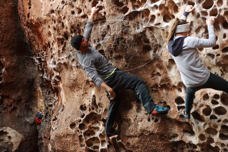 Bouldering in Hueco Tanks on 01/13/2019 with Blue Lizard Climbing and Yoga

Filename: SRM_20190113_1619380.jpg
Aperture: f/2.8
Shutter Speed: 1/100
Body: Canon EOS-1D Mark II
Lens: Canon EF 50mm f/1.8 II