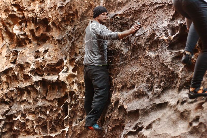 Bouldering in Hueco Tanks on 01/13/2019 with Blue Lizard Climbing and Yoga

Filename: SRM_20190113_1622100.jpg
Aperture: f/2.8
Shutter Speed: 1/60
Body: Canon EOS-1D Mark II
Lens: Canon EF 50mm f/1.8 II