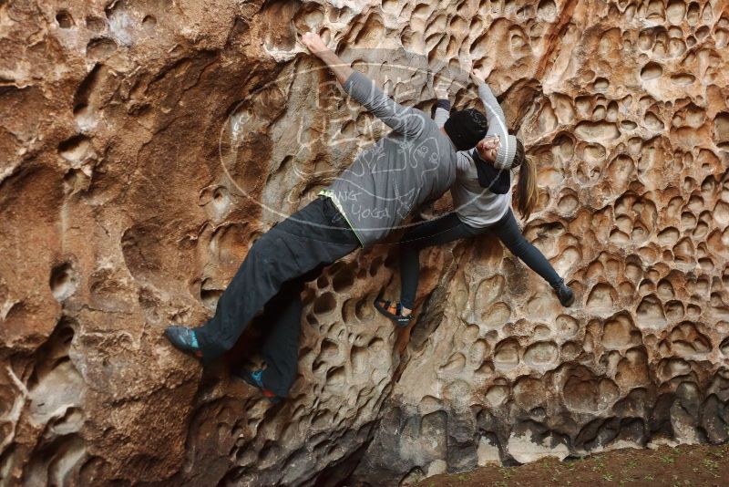 Bouldering in Hueco Tanks on 01/13/2019 with Blue Lizard Climbing and Yoga

Filename: SRM_20190113_1626320.jpg
Aperture: f/3.5
Shutter Speed: 1/60
Body: Canon EOS-1D Mark II
Lens: Canon EF 50mm f/1.8 II