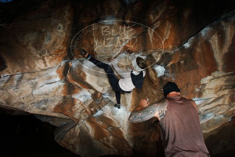 Bouldering in Hueco Tanks on 01/13/2019 with Blue Lizard Climbing and Yoga

Filename: SRM_20190113_1740460.jpg
Aperture: f/8.0
Shutter Speed: 1/250
Body: Canon EOS-1D Mark II
Lens: Canon EF 16-35mm f/2.8 L