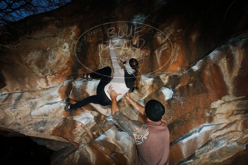 Bouldering in Hueco Tanks on 01/13/2019 with Blue Lizard Climbing and Yoga

Filename: SRM_20190113_1741020.jpg
Aperture: f/8.0
Shutter Speed: 1/250
Body: Canon EOS-1D Mark II
Lens: Canon EF 16-35mm f/2.8 L