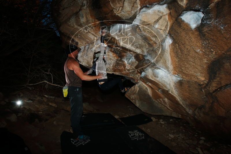 Bouldering in Hueco Tanks on 01/13/2019 with Blue Lizard Climbing and Yoga

Filename: SRM_20190113_1805240.jpg
Aperture: f/8.0
Shutter Speed: 1/250
Body: Canon EOS-1D Mark II
Lens: Canon EF 16-35mm f/2.8 L