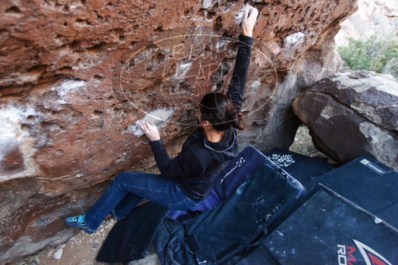 Bouldering in Hueco Tanks on 01/14/2019 with Blue Lizard Climbing and Yoga

Filename: SRM_20190114_1044271.jpg
Aperture: f/3.2
Shutter Speed: 1/200
Body: Canon EOS-1D Mark II
Lens: Canon EF 16-35mm f/2.8 L