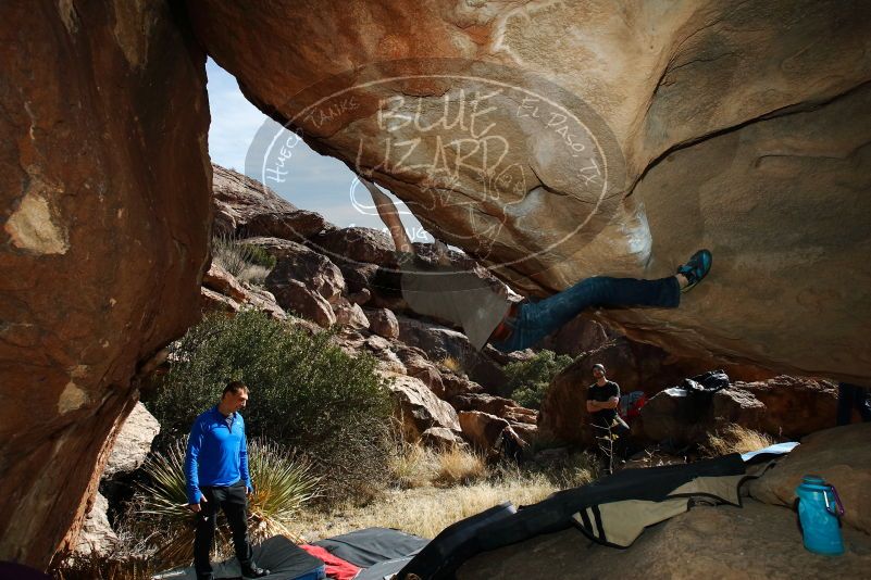 Bouldering in Hueco Tanks on 01/14/2019 with Blue Lizard Climbing and Yoga

Filename: SRM_20190114_1340220.jpg
Aperture: f/8.0
Shutter Speed: 1/250
Body: Canon EOS-1D Mark II
Lens: Canon EF 16-35mm f/2.8 L