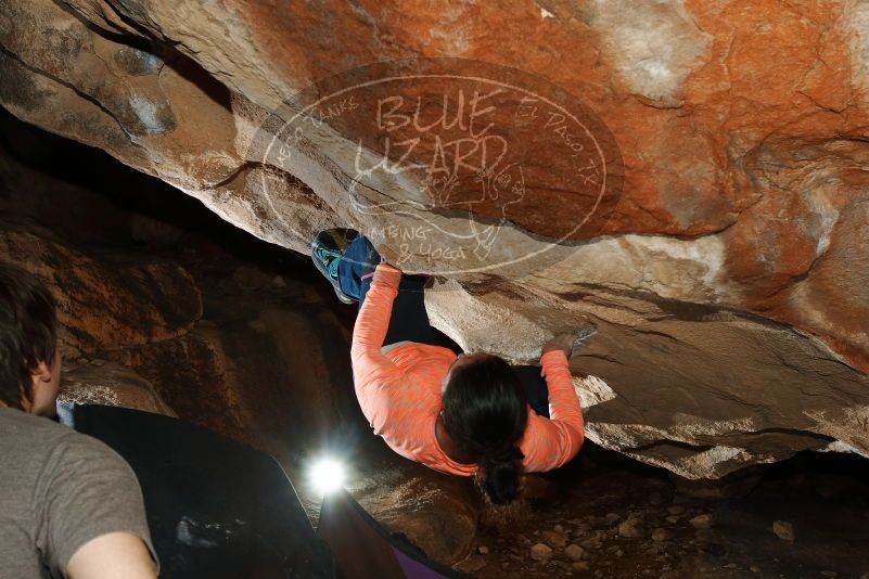 Bouldering in Hueco Tanks on 01/14/2019 with Blue Lizard Climbing and Yoga

Filename: SRM_20190114_1350120.jpg
Aperture: f/8.0
Shutter Speed: 1/250
Body: Canon EOS-1D Mark II
Lens: Canon EF 16-35mm f/2.8 L