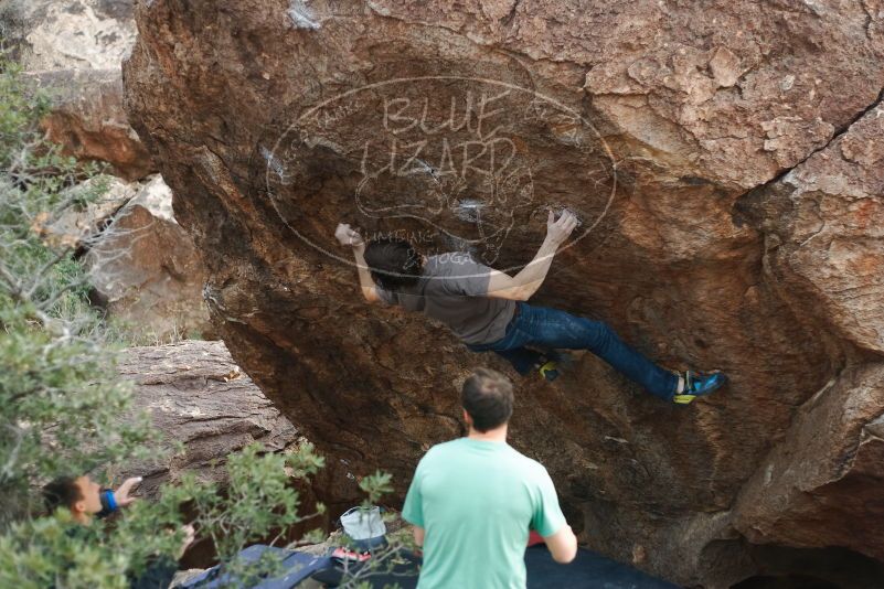 Bouldering in Hueco Tanks on 01/14/2019 with Blue Lizard Climbing and Yoga

Filename: SRM_20190114_1648500.jpg
Aperture: f/2.5
Shutter Speed: 1/320
Body: Canon EOS-1D Mark II
Lens: Canon EF 50mm f/1.8 II