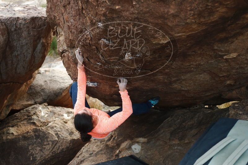 Bouldering in Hueco Tanks on 01/14/2019 with Blue Lizard Climbing and Yoga

Filename: SRM_20190114_1702570.jpg
Aperture: f/3.2
Shutter Speed: 1/250
Body: Canon EOS-1D Mark II
Lens: Canon EF 50mm f/1.8 II