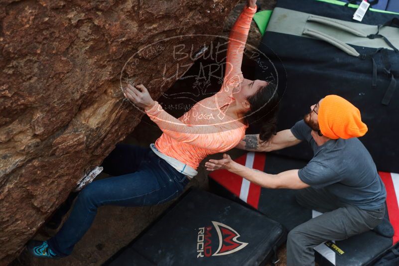 Bouldering in Hueco Tanks on 01/14/2019 with Blue Lizard Climbing and Yoga

Filename: SRM_20190114_1710111.jpg
Aperture: f/4.0
Shutter Speed: 1/250
Body: Canon EOS-1D Mark II
Lens: Canon EF 50mm f/1.8 II