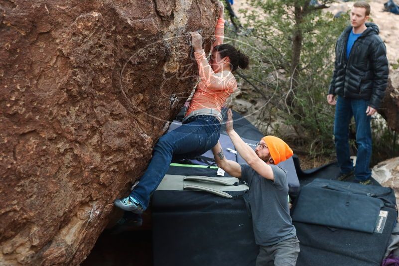 Bouldering in Hueco Tanks on 01/14/2019 with Blue Lizard Climbing and Yoga

Filename: SRM_20190114_1710420.jpg
Aperture: f/3.5
Shutter Speed: 1/250
Body: Canon EOS-1D Mark II
Lens: Canon EF 50mm f/1.8 II