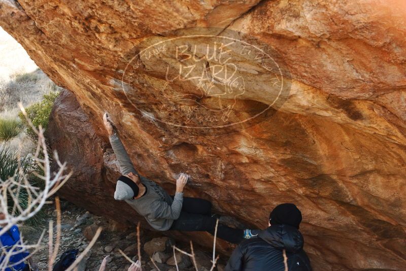 Bouldering in Hueco Tanks on 01/14/2019 with Blue Lizard Climbing and Yoga

Filename: SRM_20190114_1101090.jpg
Aperture: f/5.0
Shutter Speed: 1/250
Body: Canon EOS-1D Mark II
Lens: Canon EF 50mm f/1.8 II