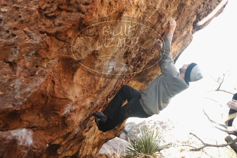 Bouldering in Hueco Tanks on 01/14/2019 with Blue Lizard Climbing and Yoga

Filename: SRM_20190114_1110510.jpg
Aperture: f/2.8
Shutter Speed: 1/250
Body: Canon EOS-1D Mark II
Lens: Canon EF 50mm f/1.8 II