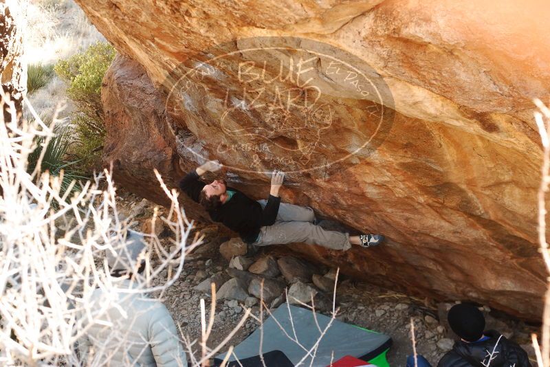 Bouldering in Hueco Tanks on 01/14/2019 with Blue Lizard Climbing and Yoga

Filename: SRM_20190114_1118210.jpg
Aperture: f/4.0
Shutter Speed: 1/250
Body: Canon EOS-1D Mark II
Lens: Canon EF 50mm f/1.8 II