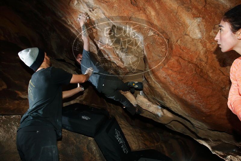 Bouldering in Hueco Tanks on 01/14/2019 with Blue Lizard Climbing and Yoga

Filename: SRM_20190114_1304590.jpg
Aperture: f/8.0
Shutter Speed: 1/250
Body: Canon EOS-1D Mark II
Lens: Canon EF 16-35mm f/2.8 L