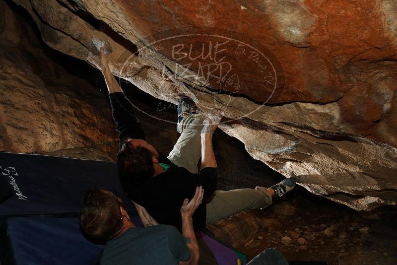 Bouldering in Hueco Tanks on 01/14/2019 with Blue Lizard Climbing and Yoga

Filename: SRM_20190114_1315450.jpg
Aperture: f/8.0
Shutter Speed: 1/250
Body: Canon EOS-1D Mark II
Lens: Canon EF 16-35mm f/2.8 L