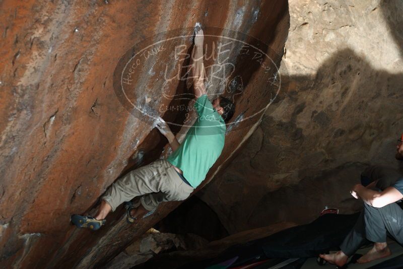 Bouldering in Hueco Tanks on 01/14/2019 with Blue Lizard Climbing and Yoga

Filename: SRM_20190114_1540000.jpg
Aperture: f/4.0
Shutter Speed: 1/250
Body: Canon EOS-1D Mark II
Lens: Canon EF 50mm f/1.8 II