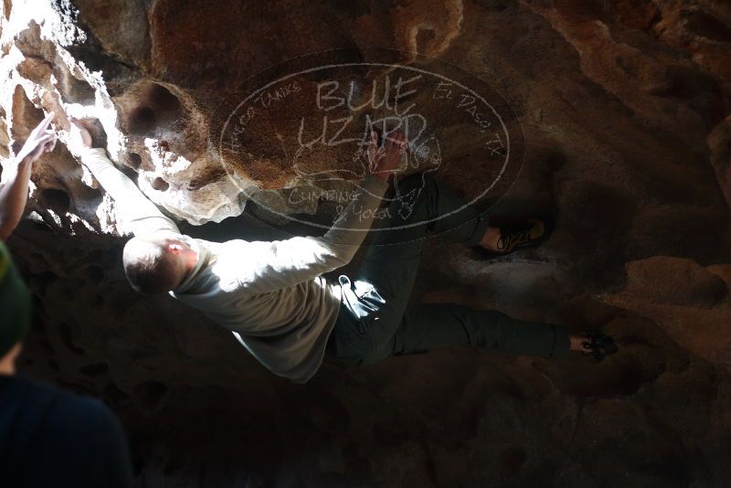 Bouldering in Hueco Tanks on 01/18/2019 with Blue Lizard Climbing and Yoga

Filename: SRM_20190118_1315060.jpg
Aperture: f/2.8
Shutter Speed: 1/640
Body: Canon EOS-1D Mark II
Lens: Canon EF 50mm f/1.8 II