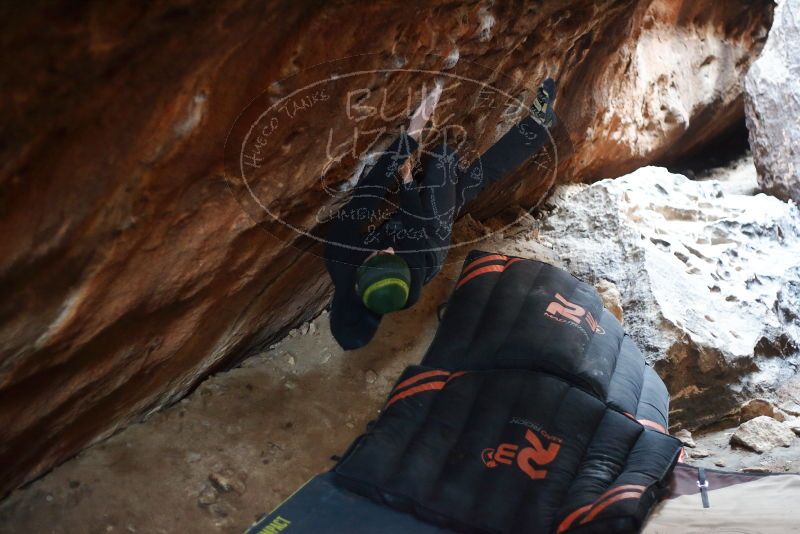 Bouldering in Hueco Tanks on 01/18/2019 with Blue Lizard Climbing and Yoga

Filename: SRM_20190118_1602580.jpg
Aperture: f/1.8
Shutter Speed: 1/125
Body: Canon EOS-1D Mark II
Lens: Canon EF 50mm f/1.8 II