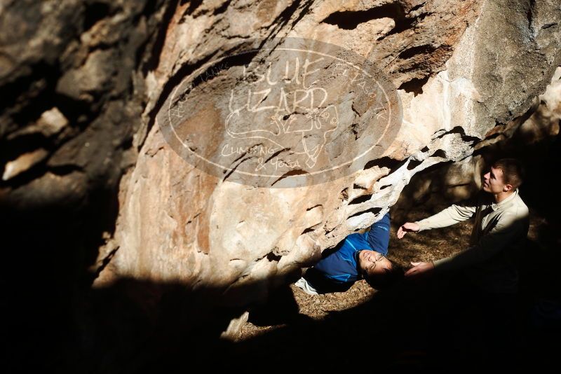 Bouldering in Hueco Tanks on 01/18/2019 with Blue Lizard Climbing and Yoga

Filename: SRM_20190118_1303410.jpg
Aperture: f/4.5
Shutter Speed: 1/1000
Body: Canon EOS-1D Mark II
Lens: Canon EF 50mm f/1.8 II