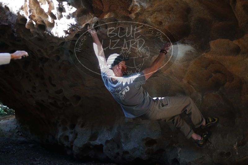 Bouldering in Hueco Tanks on 01/18/2019 with Blue Lizard Climbing and Yoga

Filename: SRM_20190118_1305580.jpg
Aperture: f/1.8
Shutter Speed: 1/200
Body: Canon EOS-1D Mark II
Lens: Canon EF 50mm f/1.8 II