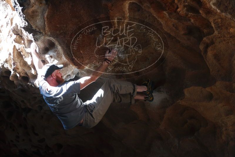 Bouldering in Hueco Tanks on 01/18/2019 with Blue Lizard Climbing and Yoga

Filename: SRM_20190118_1306180.jpg
Aperture: f/2.8
Shutter Speed: 1/320
Body: Canon EOS-1D Mark II
Lens: Canon EF 50mm f/1.8 II