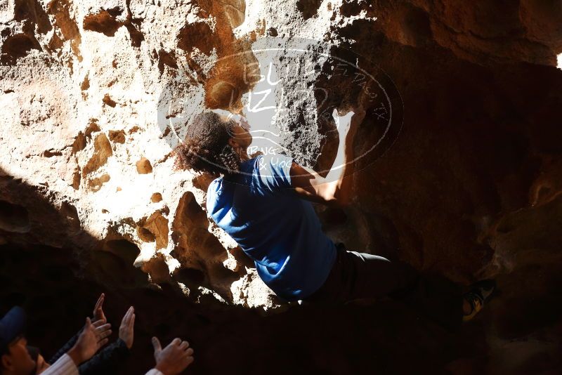 Bouldering in Hueco Tanks on 01/18/2019 with Blue Lizard Climbing and Yoga

Filename: SRM_20190118_1312300.jpg
Aperture: f/2.8
Shutter Speed: 1/1600
Body: Canon EOS-1D Mark II
Lens: Canon EF 50mm f/1.8 II