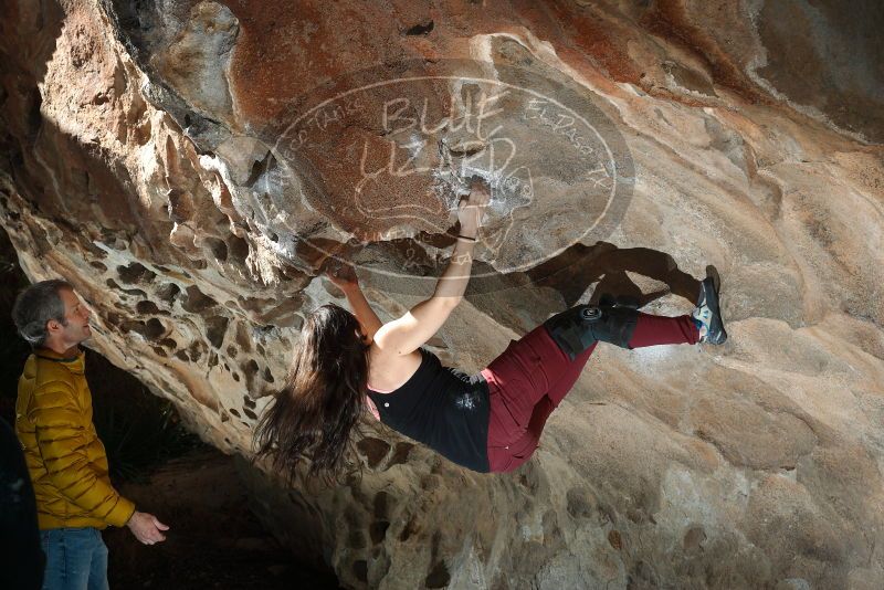 Bouldering in Hueco Tanks on 01/18/2019 with Blue Lizard Climbing and Yoga

Filename: SRM_20190118_1323180.jpg
Aperture: f/5.6
Shutter Speed: 1/200
Body: Canon EOS-1D Mark II
Lens: Canon EF 50mm f/1.8 II