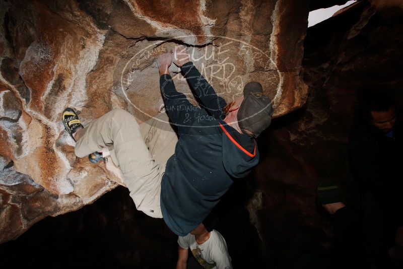 Bouldering in Hueco Tanks on 01/18/2019 with Blue Lizard Climbing and Yoga

Filename: SRM_20190118_1409550.jpg
Aperture: f/8.0
Shutter Speed: 1/250
Body: Canon EOS-1D Mark II
Lens: Canon EF 16-35mm f/2.8 L