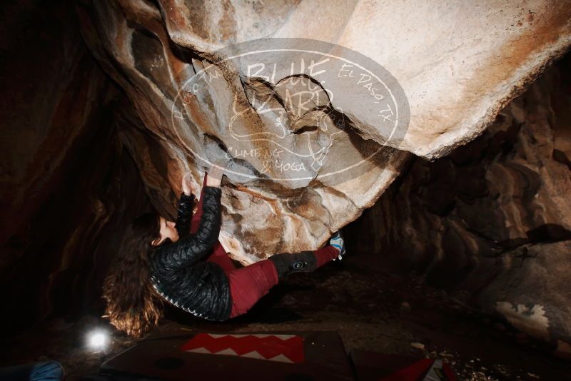 Bouldering in Hueco Tanks on 01/18/2019 with Blue Lizard Climbing and Yoga

Filename: SRM_20190118_1420090.jpg
Aperture: f/8.0
Shutter Speed: 1/250
Body: Canon EOS-1D Mark II
Lens: Canon EF 16-35mm f/2.8 L