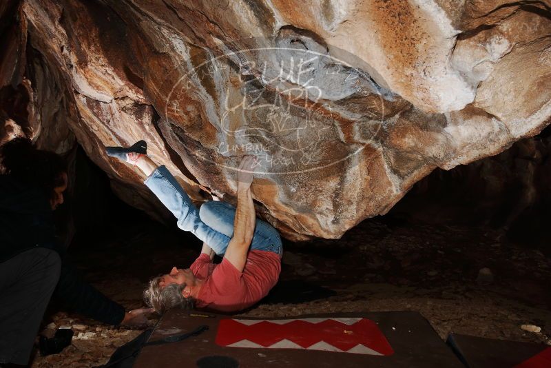 Bouldering in Hueco Tanks on 01/18/2019 with Blue Lizard Climbing and Yoga

Filename: SRM_20190118_1423240.jpg
Aperture: f/8.0
Shutter Speed: 1/250
Body: Canon EOS-1D Mark II
Lens: Canon EF 16-35mm f/2.8 L