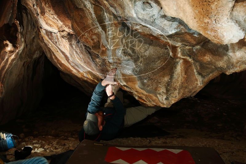 Bouldering in Hueco Tanks on 01/18/2019 with Blue Lizard Climbing and Yoga

Filename: SRM_20190118_1447100.jpg
Aperture: f/8.0
Shutter Speed: 1/250
Body: Canon EOS-1D Mark II
Lens: Canon EF 16-35mm f/2.8 L