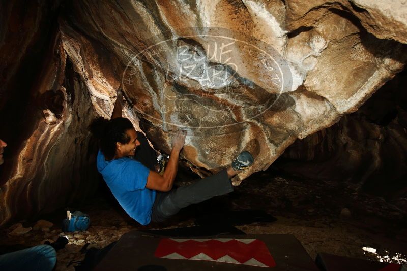 Bouldering in Hueco Tanks on 01/18/2019 with Blue Lizard Climbing and Yoga

Filename: SRM_20190118_1454170.jpg
Aperture: f/8.0
Shutter Speed: 1/250
Body: Canon EOS-1D Mark II
Lens: Canon EF 16-35mm f/2.8 L