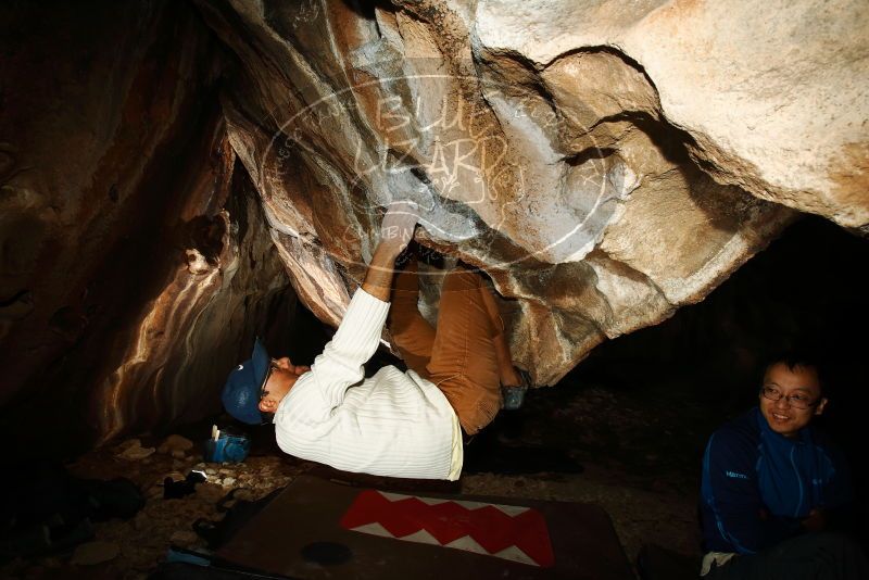 Bouldering in Hueco Tanks on 01/18/2019 with Blue Lizard Climbing and Yoga

Filename: SRM_20190118_1503530.jpg
Aperture: f/8.0
Shutter Speed: 1/250
Body: Canon EOS-1D Mark II
Lens: Canon EF 16-35mm f/2.8 L